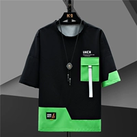 Черный и зеленый [топ]