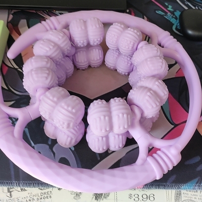32轮环形夹腿器按摩瘦小腿肚子神器滚腿放松肌肉美大腿按摩棒滚轮