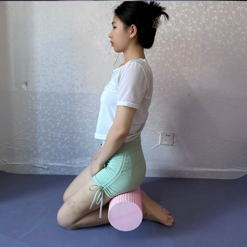 瑜伽软浮点泡沫轴细小直径实心款肌肉放松专业滚轴瘦腿初学者筋膜