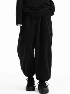 秋冬 束脚裤 GARBASTES山本暗黑风运动加厚男女休闲卫裤 直筒阔腿裤