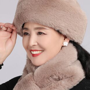 中老年人帽子女秋冬妈妈奶奶老年人老人棉帽老太太东北加厚雷锋帽