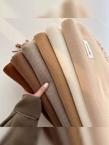 Зимний универсальный цветной шарф из искусственного меха, утепленная атмосферная большая накидка, в корейском стиле