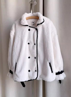 断码处理 反季大促 捡漏了   女童紫色秋冬款连帽短款外套