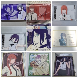 日谷电锯人蕾塞篇JS10周年原画艺术卡交流展徽章立牌玛奇玛有原袋
