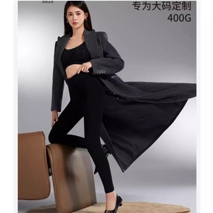 兰茜卡9816/9817女士秋冬季加绒加厚棉质一字裆小黑裤保暖打底裤