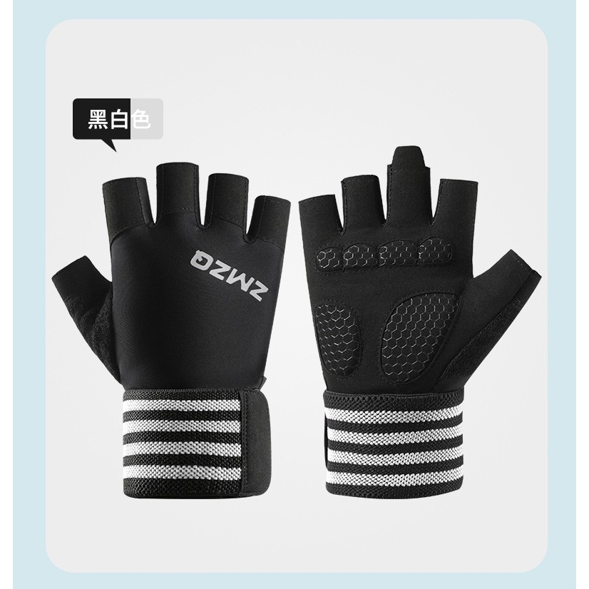 健身手套男透气防滑护手腕防护健身房举重训练哑铃半指运动手CC21