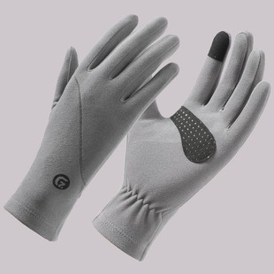 德绒保暖手套女士N376户外骑车防风防滑耐磨触屏加绒冬季 保暖AA53