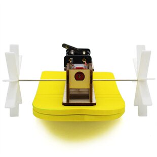 简易明轮船小学生diy科学实验教具科技小制作拼装船模型科学教S96