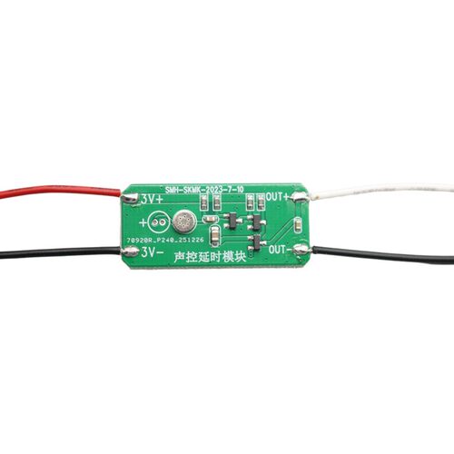 带线DIY声控开关模块6秒感应延时3V-4.5V声控电路板控制马达LEH41