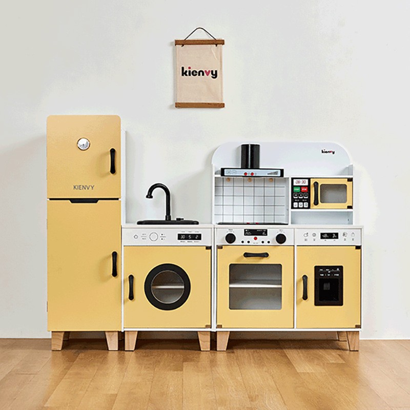 三合一冰箱过家家儿童厨房玩具 男孩女孩3岁宝宝仿真做饭煮饭AC39