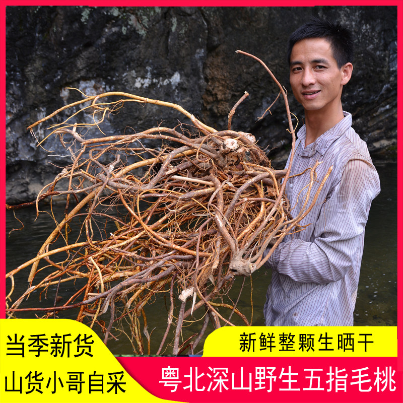 五指毛桃根干野生无硫500g土茯苓牛大力广东煲汤材料泡酒自晒新货