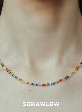 SCHAWLOW肖洛复古玻璃珠串珠项链