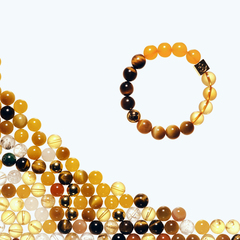 孟佳明星同款SCHAWLOW肖洛-八风招财天然黄水晶虎眼石手链手串女