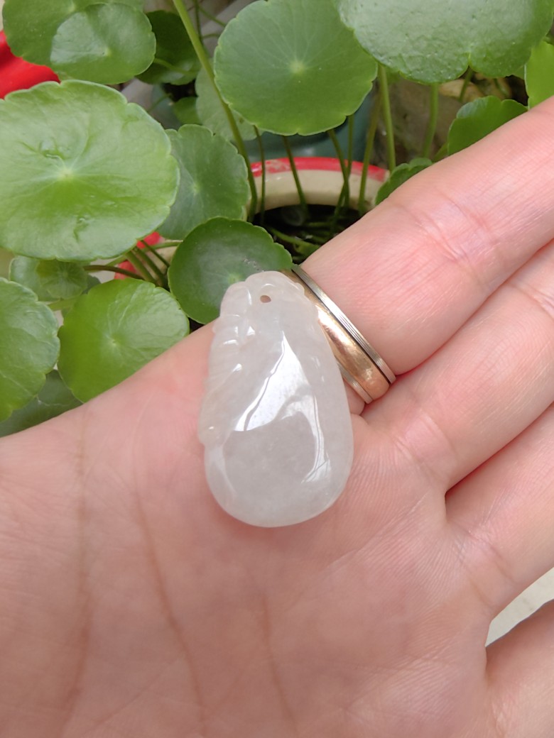 洪福奇宝～福从天降福瓜翡翠吊坠硬玉适合所有人佩戴镶嵌更靓包邮