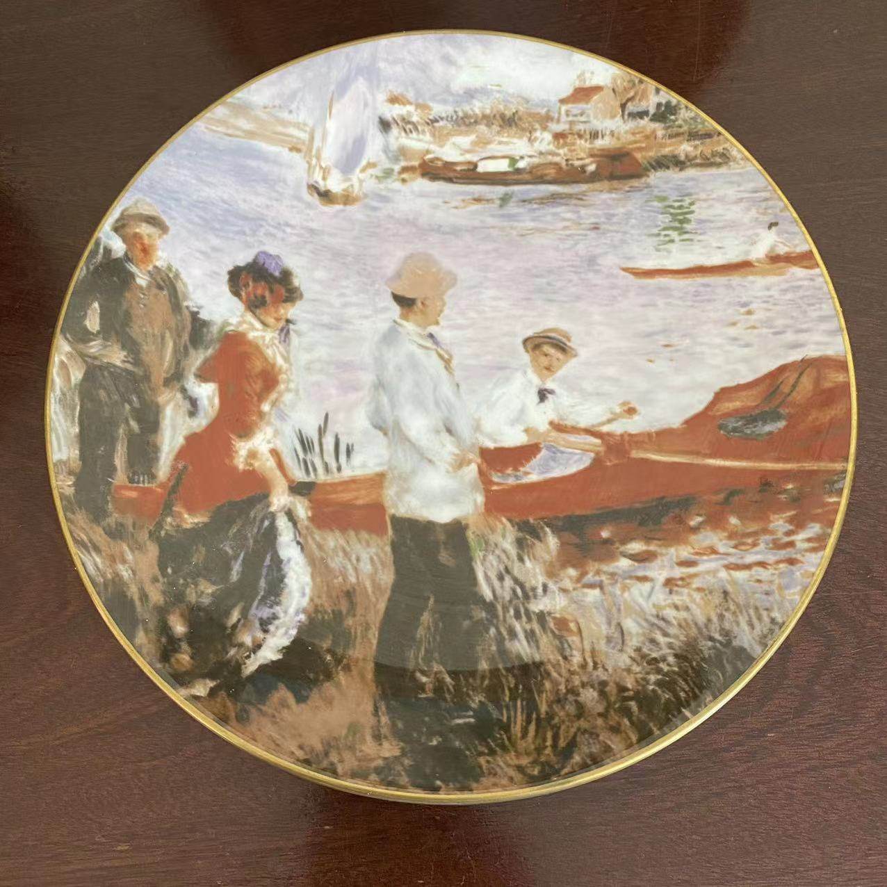Crown Staffordshire 皇冠斯塔福德郡 西洋收藏复古装饰盘 摆件碟
