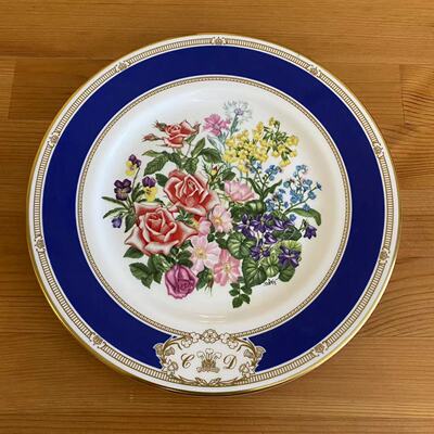 Royal Doulton 皇家道尔顿 1981年英国皇家婚礼花卉收藏盘 纪念碟