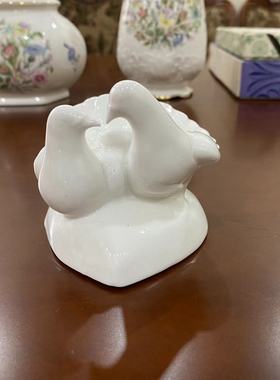 Royal Doulton 皇家道尔顿 1996年婚礼纪念瓷鸽摆件 创意礼品瓷鸟