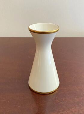 Alka Kunst 德国中古描金烛台摆件 桌面装饰瓷器蜡烛架 瓷座台