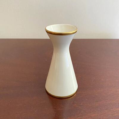 Alka Kunst 德国中古描金烛台摆件 桌面装饰瓷器蜡烛架 瓷座台