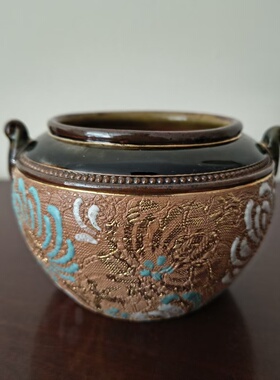 Royal Doulton 皇家道尔顿 1902-1922年古董收藏英国双耳香炉糖碗