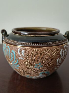 Royal Doulton 皇家道尔顿 1902-1922年古董收藏英国双耳香炉糖碗