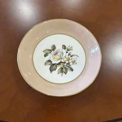 Royal Worcester 皇家伍斯特 英国骨瓷中古花卉装饰收藏盘 首饰碟