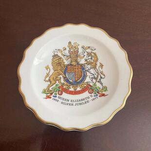 Royal Stafford 英国皇家 1977年女王银禧限量收藏碟 描金纪念盘