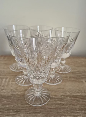 Royal Doulton 皇家道尔顿 英国老牌手工水晶甜酒杯 高脚葡萄酒杯