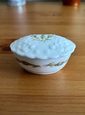 Coalport 科尔伯特 玫瑰花园系列英国骨瓷 迷你首饰盒 小瓷罐摆件