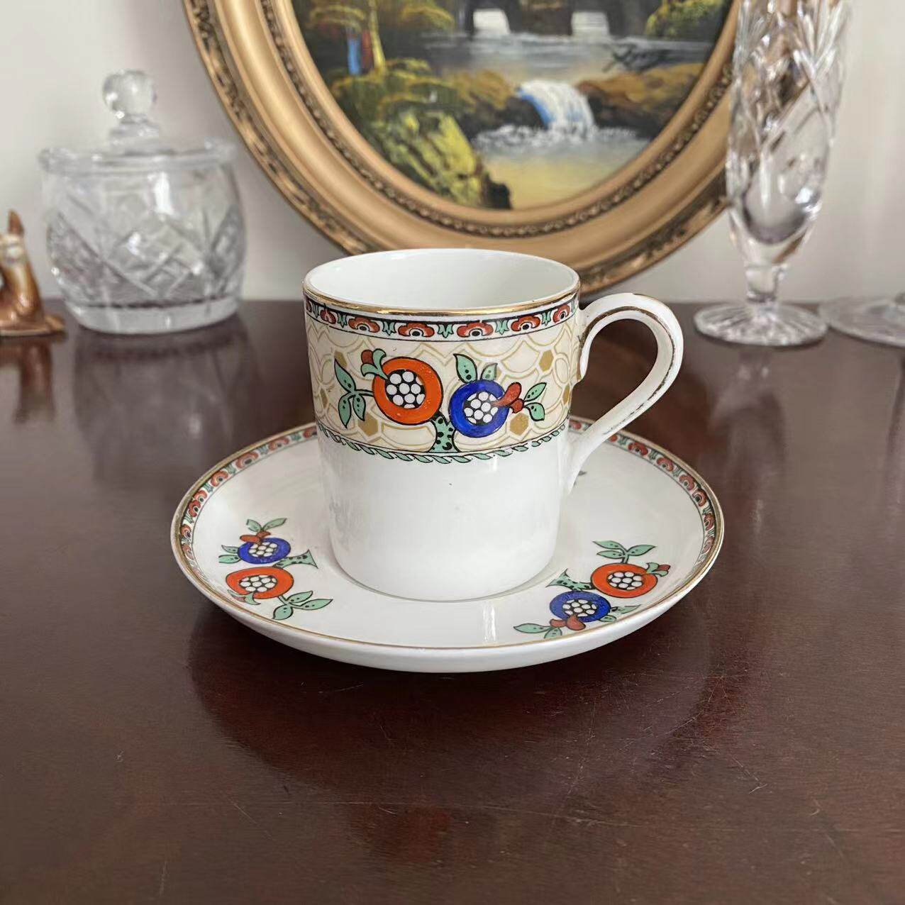 Bisto 英国中古收浓缩咖啡杯 Vintage 西洋瓷器下午茶杯 收藏摆件