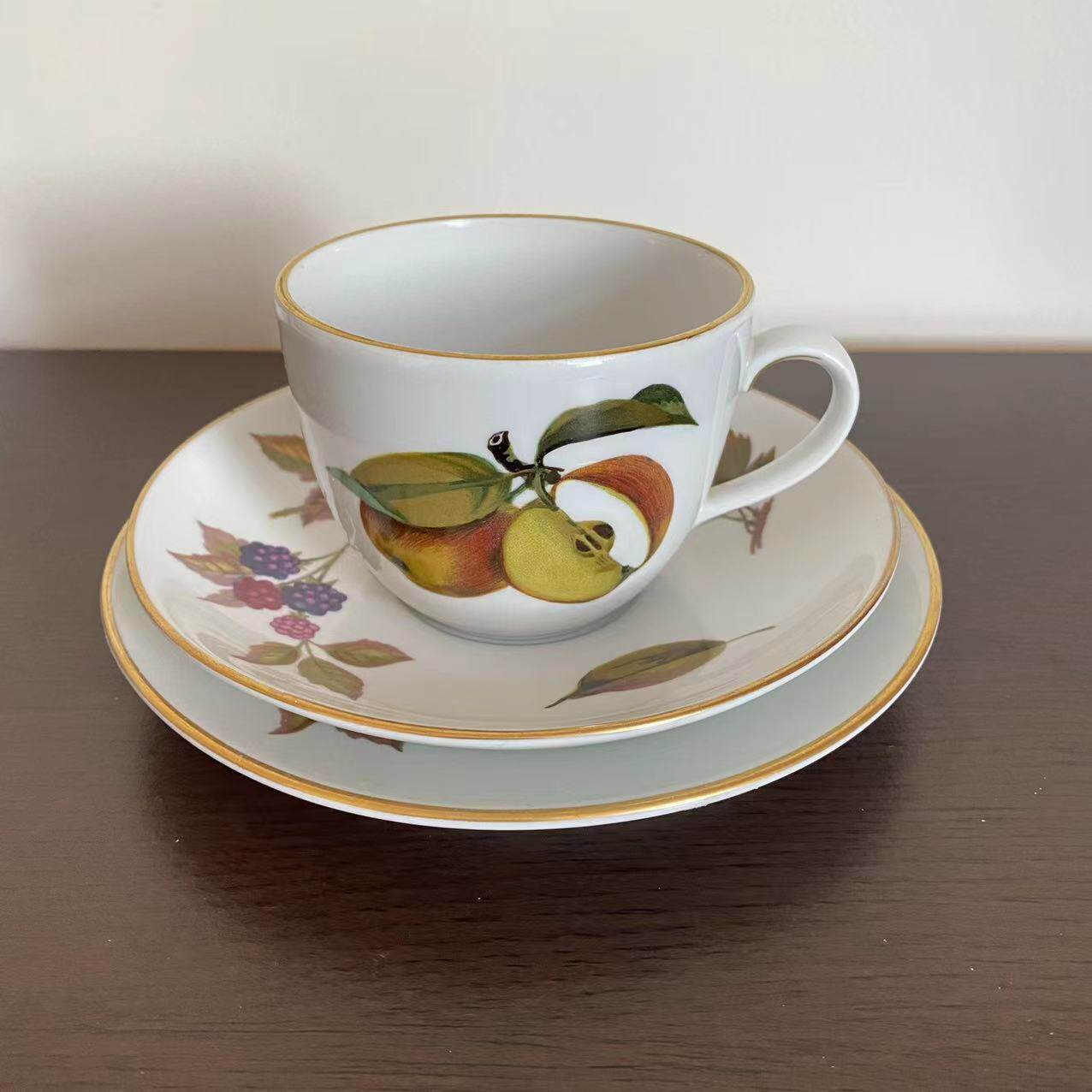 西洋瓷器收藏 Vintage 法国产稀有款浓缩咖啡杯 中古装饰摆件茶杯