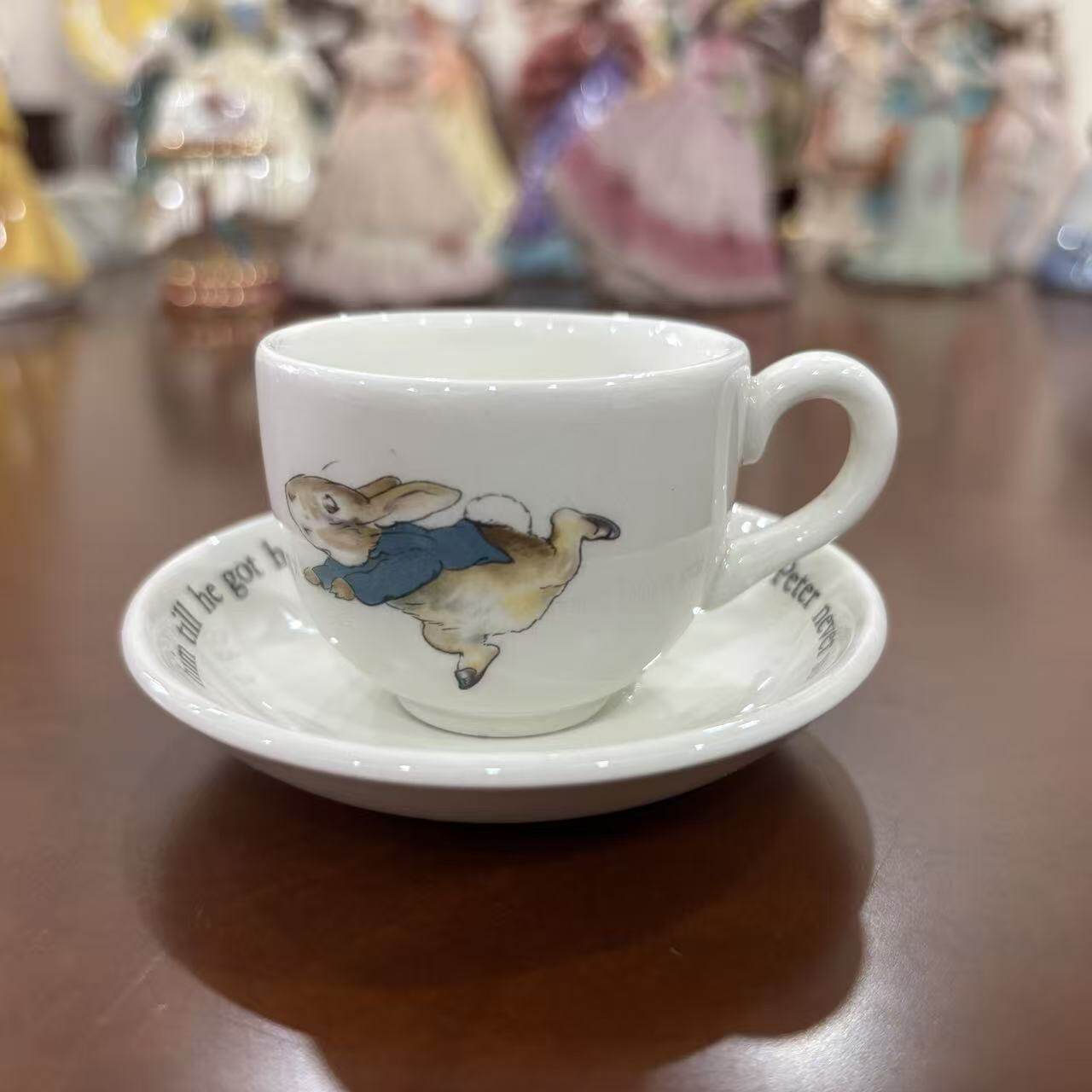 Wedgwood 韦奇伍德 彼得兔宝宝咖啡杯 迷你茶杯摆件 卡通盘