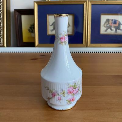 Paragon 帕拉贡 维多利亚玫瑰洒金小花瓶  Victoriana Rose 瓷瓶