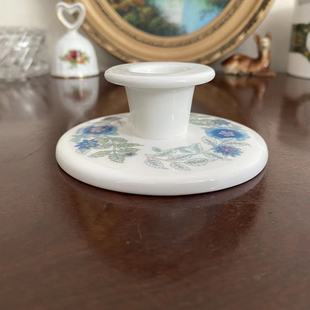 Wedgwood 韦奇伍德 英国CLEMENTINE 烛台 中古收藏台面装饰蜡烛座