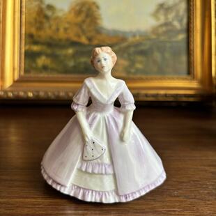 COALPORT 科尔波特 Laurie Ann 淑女瓷娃娃 中古收藏瓷偶摆件