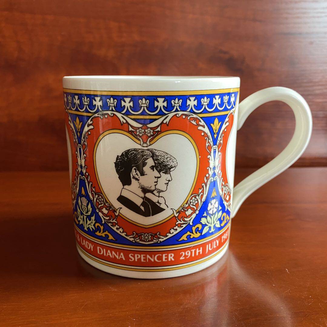 Wedgwood 韦奇伍德 1981年英国国王皇室婚礼纪念马克杯 收藏瓷杯