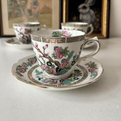 Royal Grafton 皇家格拉夫顿 中古收藏印度树手绘下午茶杯 咖啡杯