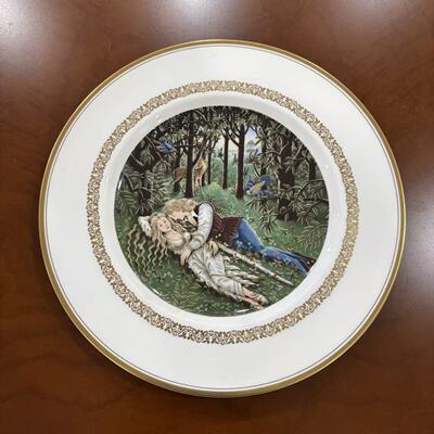 Royal Worcester 皇家伍斯特 亚瑟王盘子 王者之心收藏盘 摆件碟