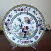 赏盘摆件碟 Vesper 英国老瓷器 风格 手绘古董收藏展盘 19世纪中式