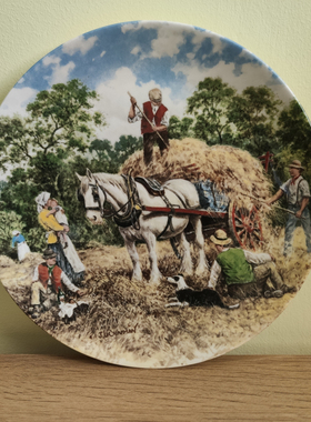 Wedgwood 韦奇伍德 1989年限量装饰瓷碟 英国乡村生活收藏盘 赏盘