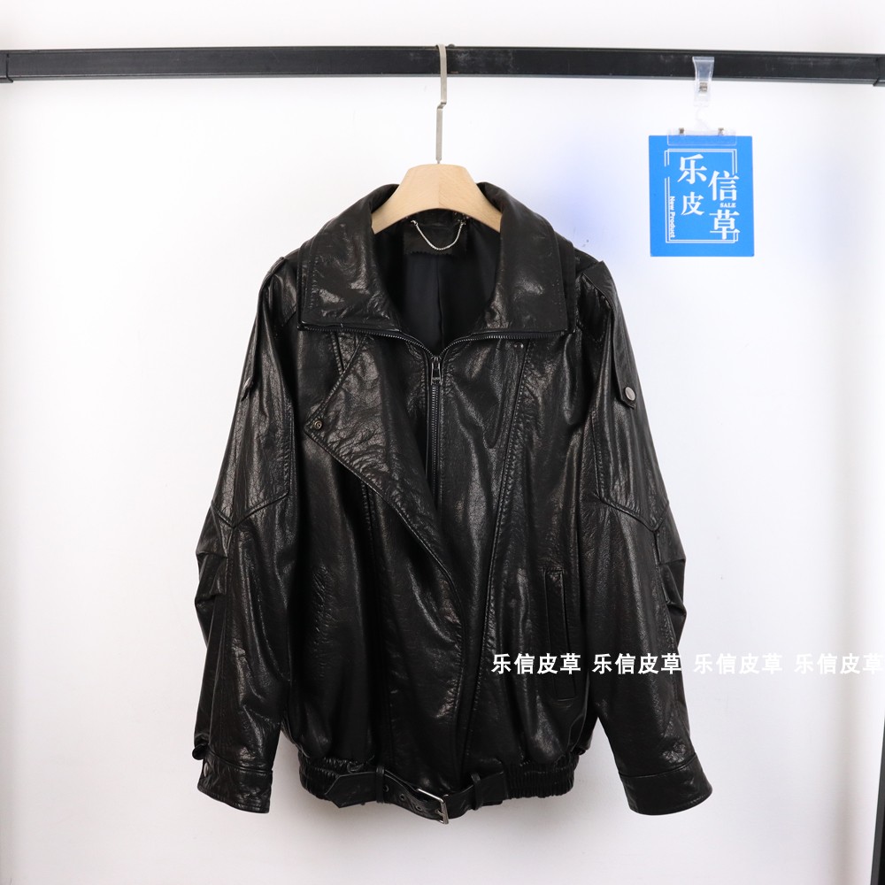 皮衣2024秋冬新款真皮女款