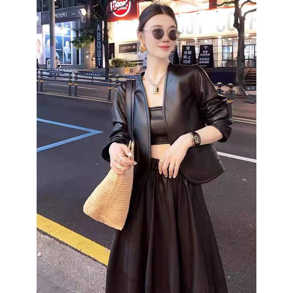 真皮皮衣女绵羊皮时尚百搭外套