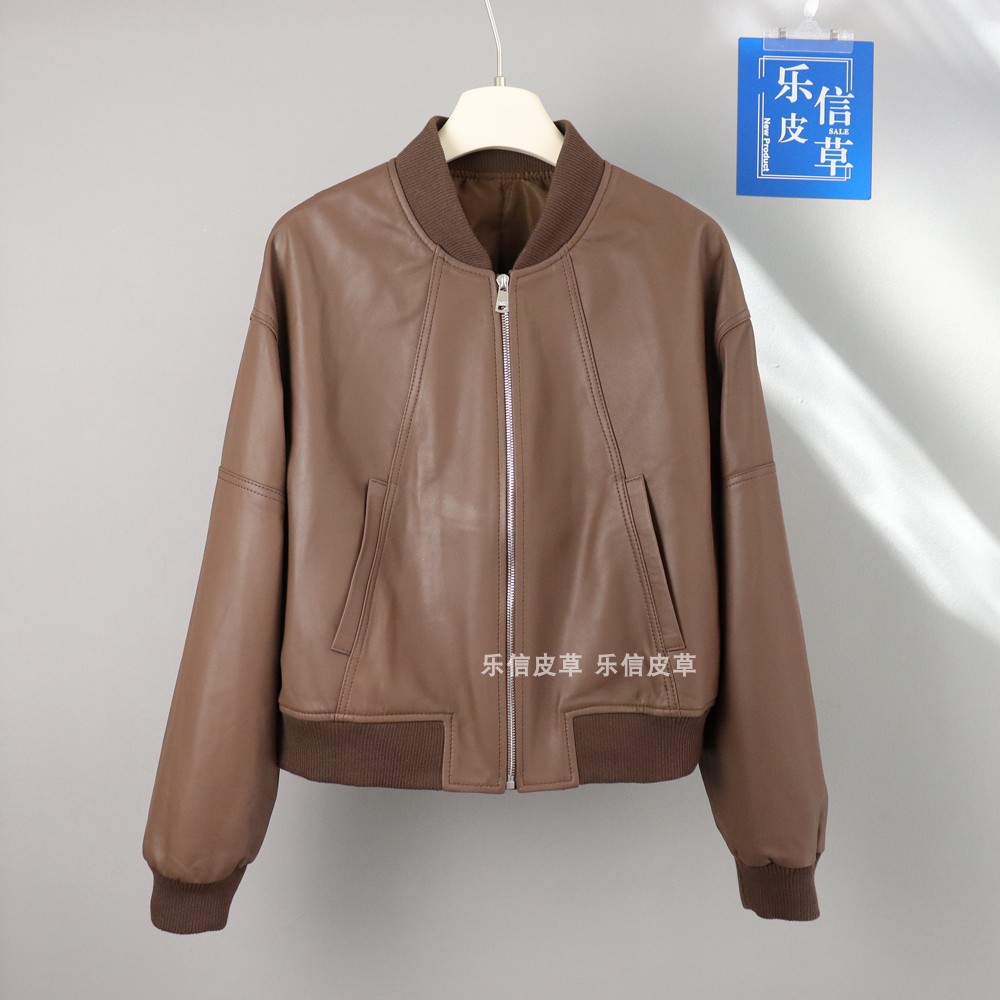 其他修身通勤常规真皮皮衣绵羊皮