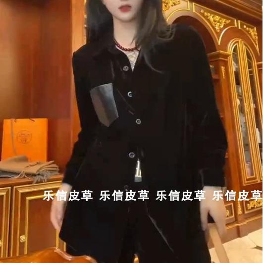 2024新款开衫气质方领衬衫
