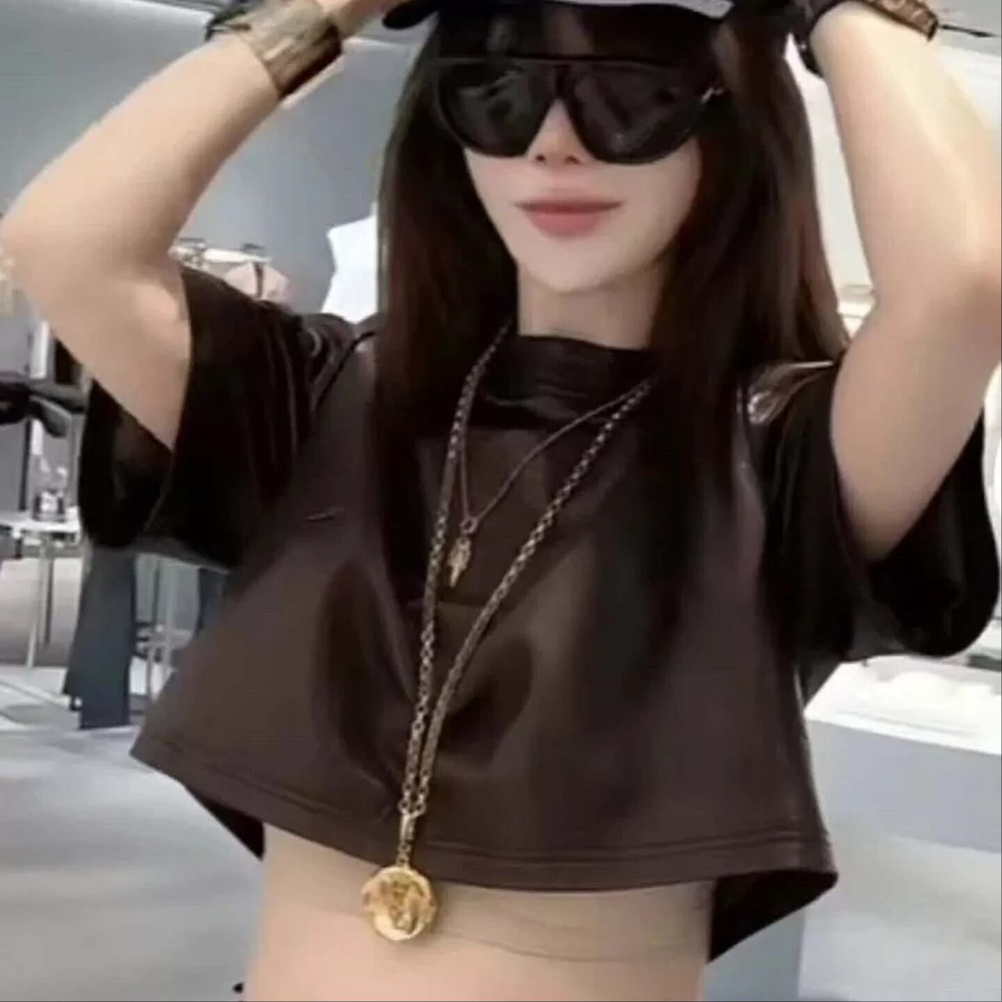 真皮绵羊皮短款皮衣女显瘦百搭