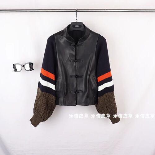 短外套复古韩版蝙蝠袖皮夹克