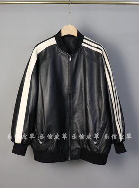 其他宽松街头长款真皮绵羊皮