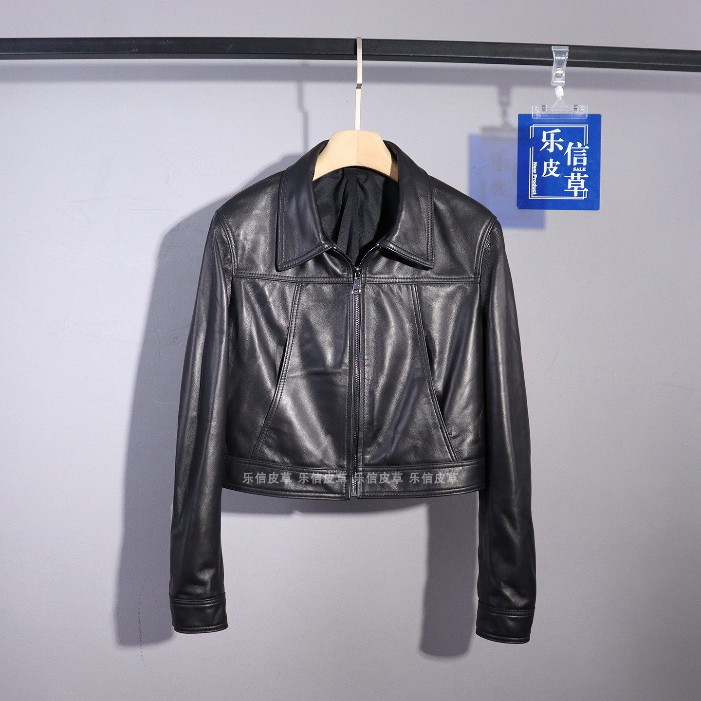 时尚真皮新款皮衣女绵羊皮百搭显瘦气质休闲翻领短款机车皮夹克,女装/女士精品,皮衣,淘宝优惠券,粉丝福利购,淘宝优惠卷
