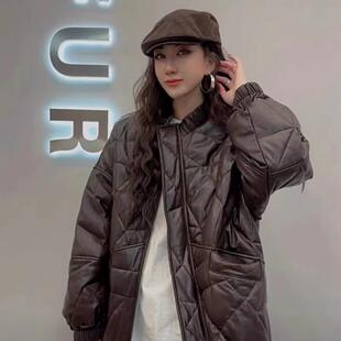 欧货2025秋冬新款爆款皮衣外套女高级感中长款真皮绵羊皮短款羽绒