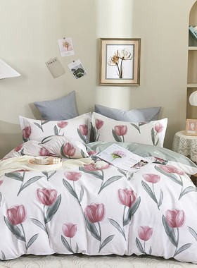 杉杉家纺悦家纯棉四件套全棉被套2.0米床单QFS-18815活动礼品定制